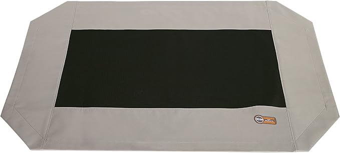 K&H Pet Products Original Pet Cot Replacement Cover (Cot Sold Separately) Taupe/Black Medium 32 X 25 Inches