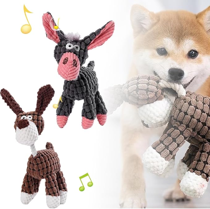 Upgrade Bite Buddy Chew Toy for Dogs, 2025 New Bitebuddy Dog Toy Indestructible Stuffed Animals for Dogs, Cute Soft Resistant Squeaky Dog Toys for Heavy Chewers (A1+A3)