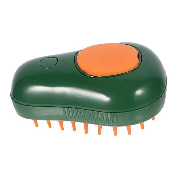 Totority Avocado Steam Cat Brush Cat Grooming Tool with Self Cleaning Feature Massage Function and Scrubber