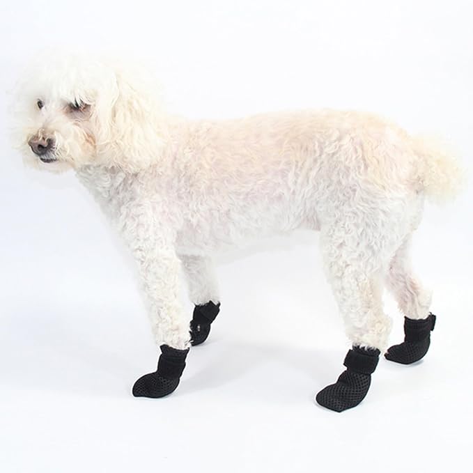 4PCS Dog Foot Cover Indoor Injuryproof Pet Antislip Dog Shoes Cats Protectors Muffs Grooming Supplies Slip Pet Protectors
