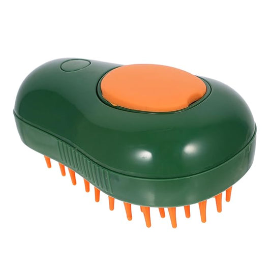 Toyvian Cat Steam Brush Electric Grooming Tool for Bathing Massaging Cleaning Gentle Spa Experience for Cats Avocado Spray Brush for Indoor Cats