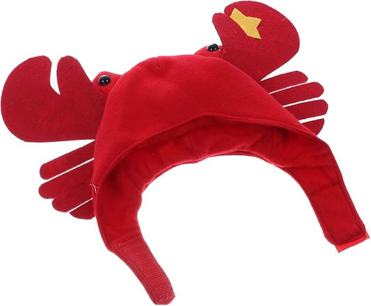 SOLUSTRE Dog Cosplay Hat Crab Shaped Pet Costume Headwear Decorative Headband for Dogs and Puppies Party Playing Supplies