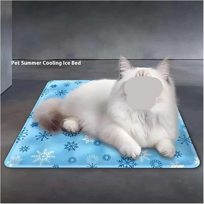 Pet Ice Mat Dog Summer Cushion Bed Sleeping Floor Cooling Supplies Nest for(Light Green,40 30cm)
