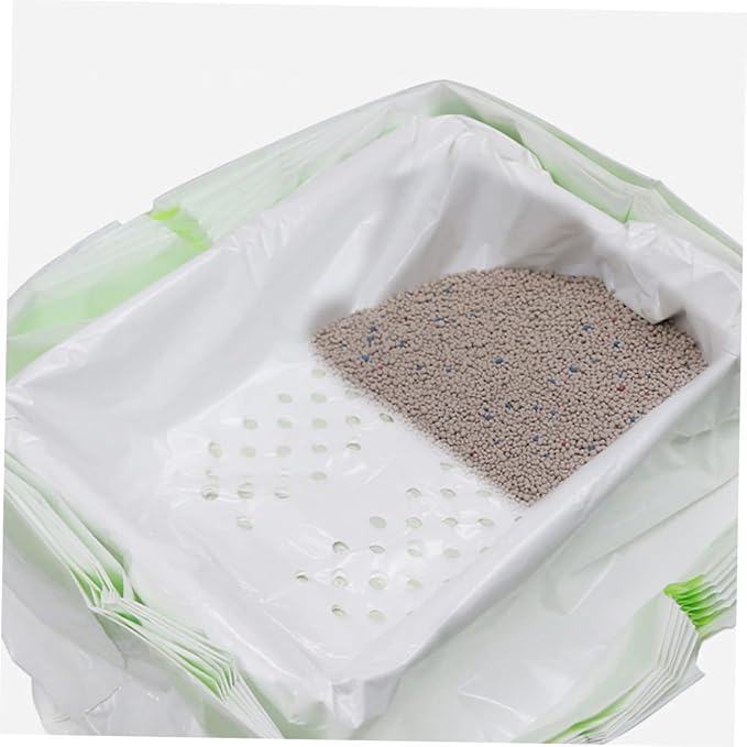 1Set Portable Leakproof Cat Litter Bags Multi Use Liner for Home Cat Litter Box Convenient Drawstring Design for Durable and Reusable Pet Waste Disposal