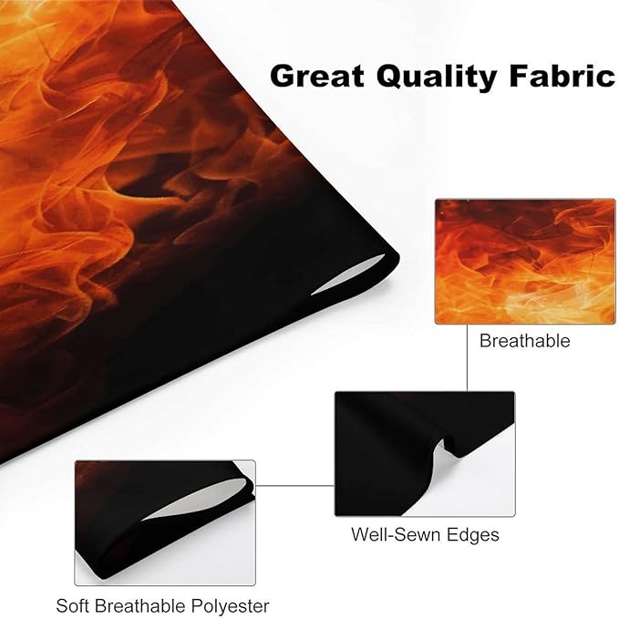Dog Bandana Spring Pet Scarf Adjustable Triangle Roaring Flame Printing Dog Bib Washable Polyester Puppy Bandana for Small Medium Large Dogs Cat Birthday Party Supplies