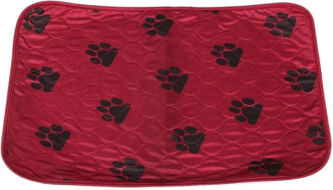 Reusable Dog Pee Pad, Absorbent Pet Urine Mat for Dogs and Cats, 4 - Layer Machine Washable Mat with Barrier for Hard Floors, Print Design in (40 * 60cm)
