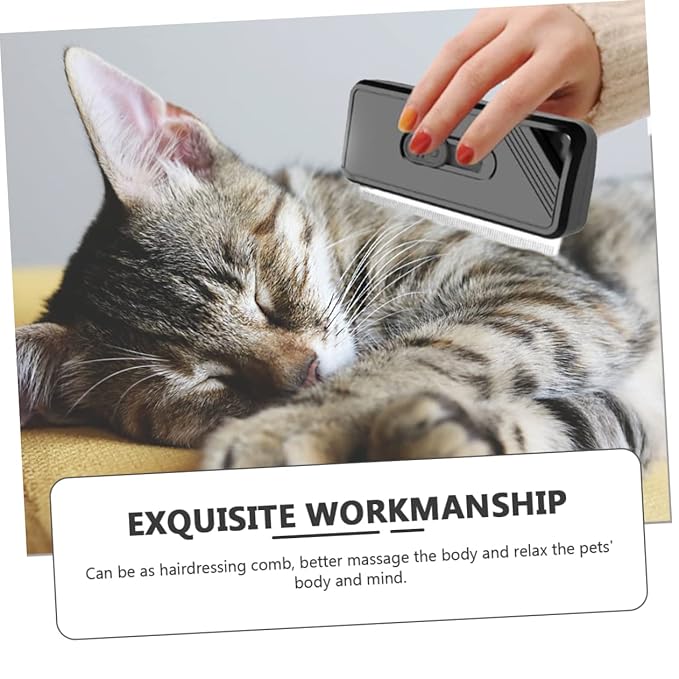 Milisten Dog Cat Hair Grooming Comb Comfortable Handle Daily Pet Supplies for Hair Removal