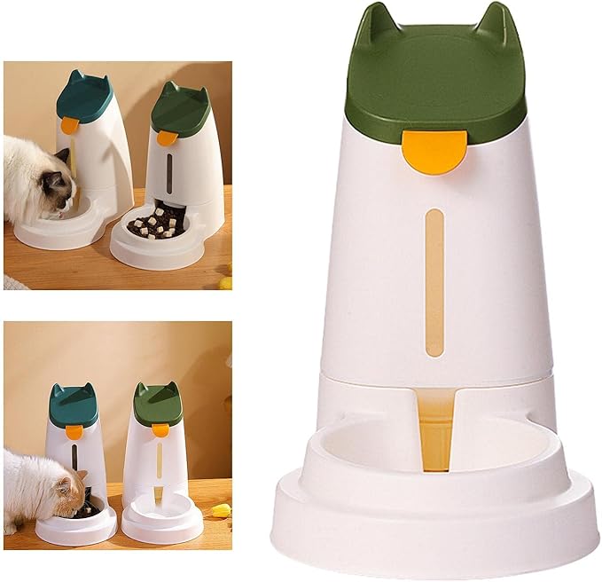 Automatic Pet Dispenser No Sliding Large Capacity Travel Supply Bowl Basin 3.1L for Small Medium Pets Puppy Animals Dog Cats Supplies, Water Dispenser