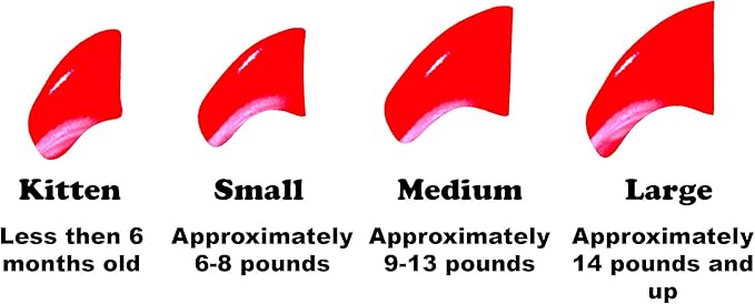 Soft Nail Caps 60 Packs for Cats - Neon Red Small