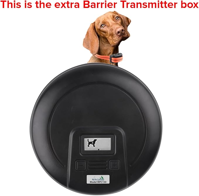 My Pet Command, Indoor Pet Barrier with Adjustable Range, Static and Tone Correction, Hidden Fence for Dogs Containment Collar, Wireless Pet Gate Keeps Areas Off Limits, Rechargeable Collars