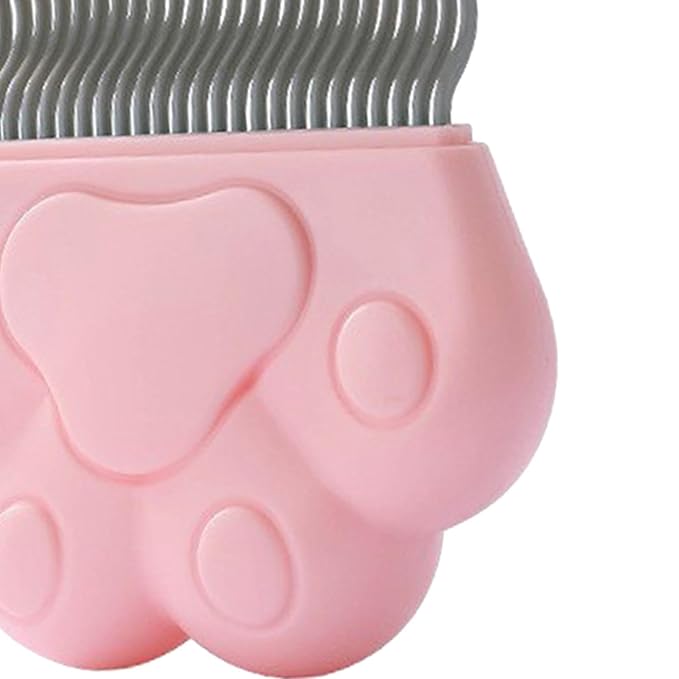 Generic 3x Cat Brush Cat Grooming Brush, Lightweight Cats Dogs Pet Massage Brush, Pet Hair Cleaner Brush for Long Haired Cats, Pink, 9.5x9x2.8cm