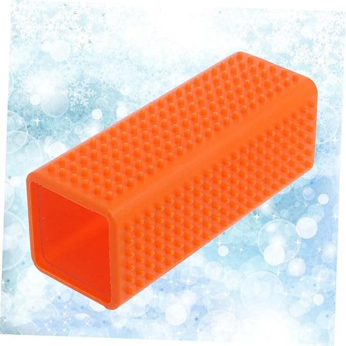 2pcs Silicone Pet Hair Remover Brush Cleaner for Dog for Carpets Sofa Bedding and Clothing Tidy up Your Orange