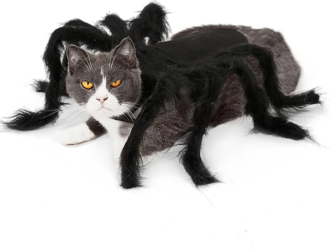 Pet Costume Dark Funny Spiders Animal Cosplay Dress Accessories Halloween Supplies Cosplay Furry Costume