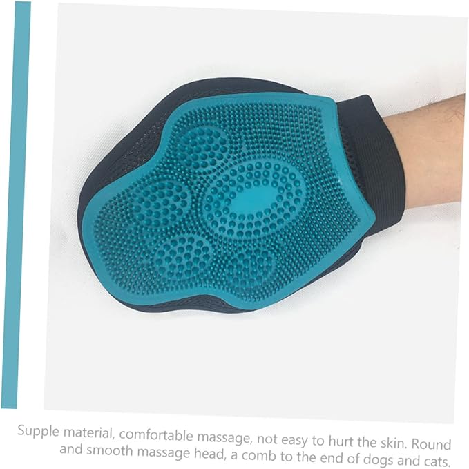 BESPORTBLE Cat Dog Brush Pet Grooming Glove Brush for Cats and Dogs Shedding Paw Cleaner