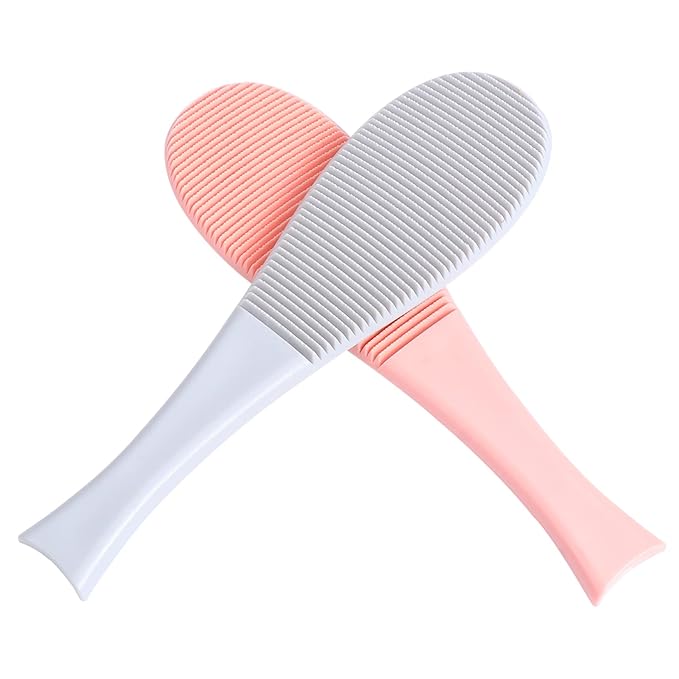 Kisangel 2Pcs Cat Massage Comb Lightweight Cat Grooming Brushes with Tongue Texture Durable Slicker Brush for Shedding and Dandruff Removal for Home
