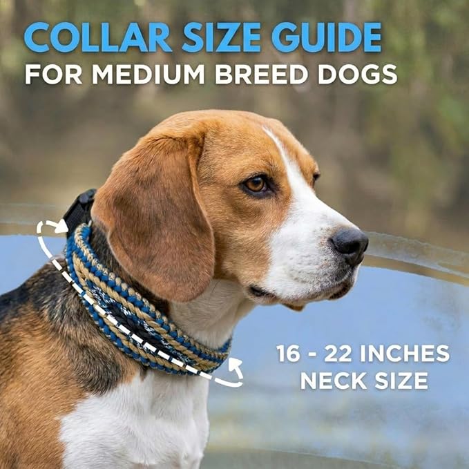 E-Collar Cover - for Medium Dogs with 16-22" Neck Size - Adjustable Nylon Cord, Quick Release Buckle, Heavy Duty Strap Compatible with Dogtra, Educator, SportDog, Garmin, Bousnic, Jugbow (Riviera)