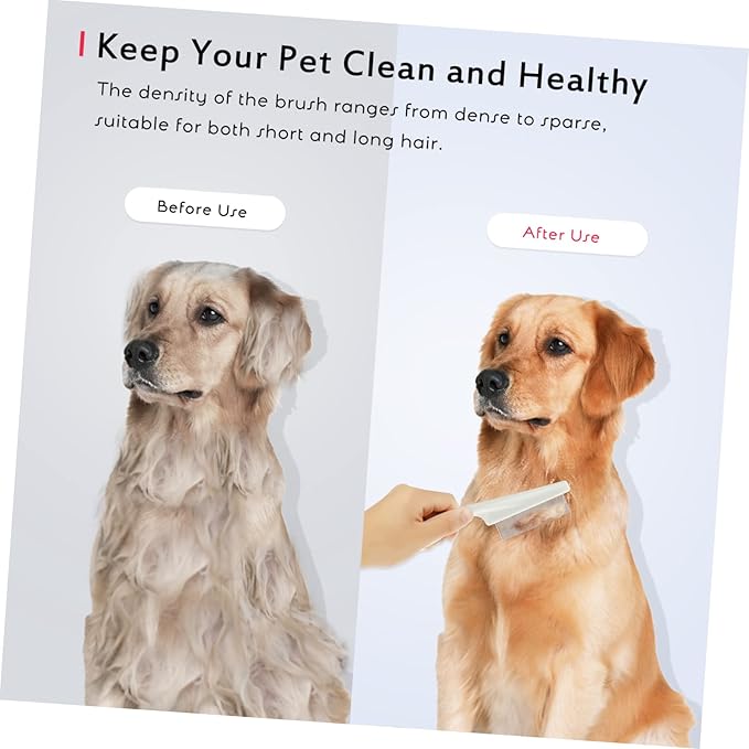 BESPORTBLE 3pcs Dog Cat Grooming Tools Stainless Steel Comb for Hair Removal Tangles Mats and Skin Massage