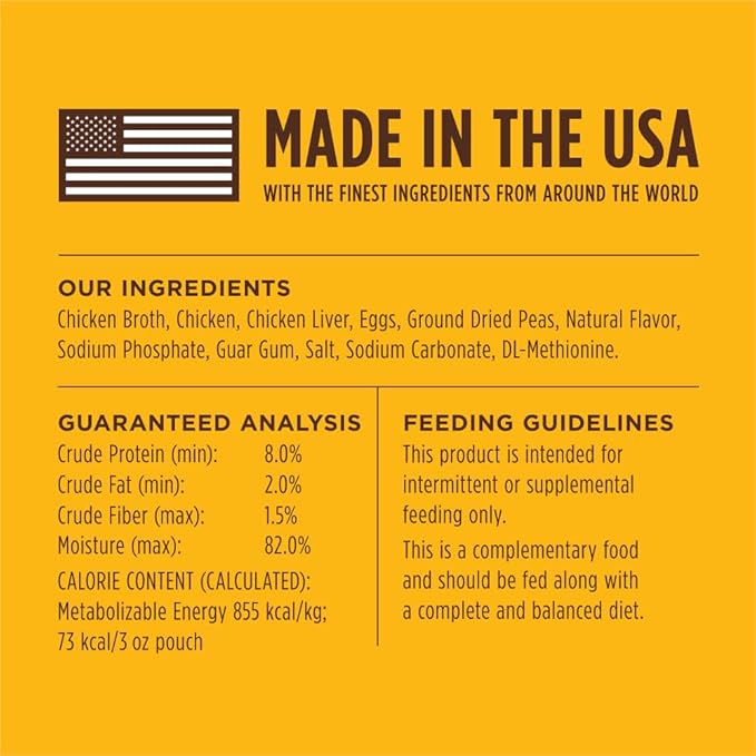 Instinct Healthy Cravings Natural Wet Dog Food Topper, Grain Free Recipe - Real Chicken, 3 oz. Pouches (Pack of 24)