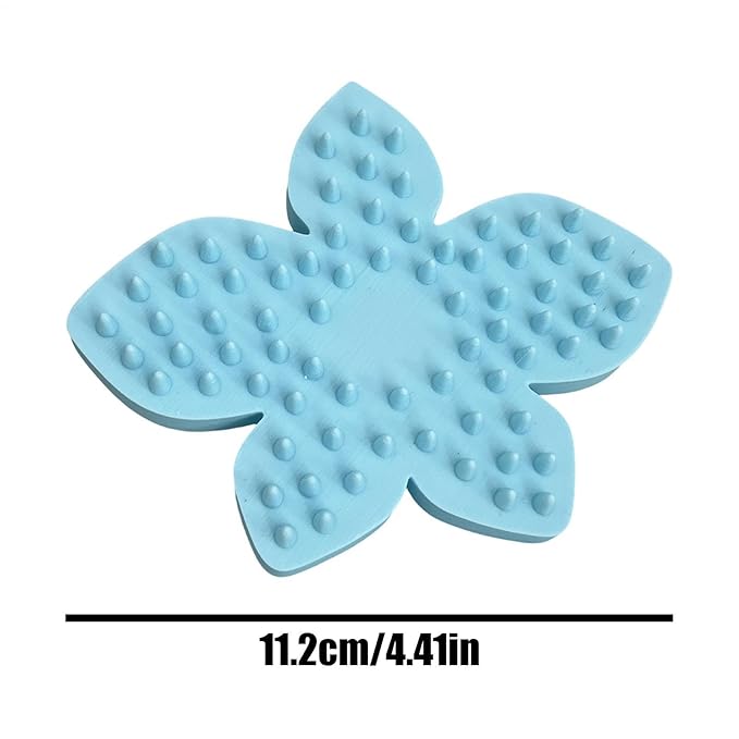 Dog Grooming Brush - Cat Desheddiñg Tool | Pet Head Massage Comb | Flower Shaped Silicone Pet Brush for Removing Loose Hair Soothing Massage, Professional Grooming Supplies for Kittens and Small Dogs