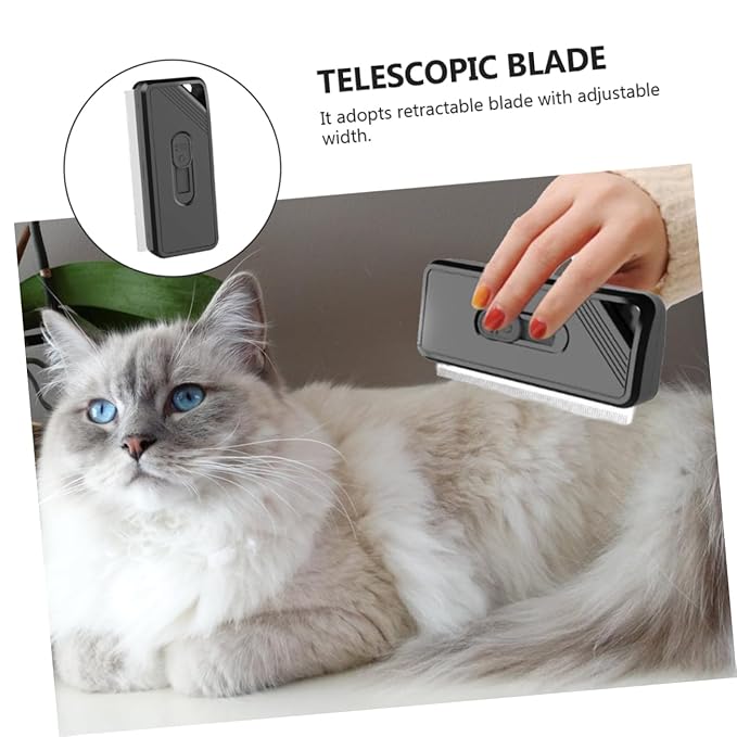 Hemoton Open Comb Pet Hair Removal Tool Detangler for Dog and Cat Shiny Grooming Supplies