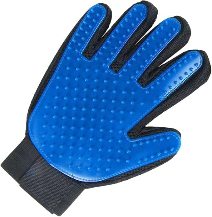 Cat Grooming Gloves, pet Hair Removal Tools, Dog Hair Remover (Blue [10-Piece Set for The Right Hand)