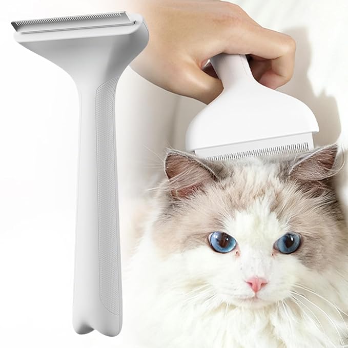 Pet Hair Remover - Reusable Grooming Cleaning Comb | Cat Grooming Brush Pet Hair Remover,for Dematting Bathing Washing Knots Removal Puppy Kitten Home Apartment Travel