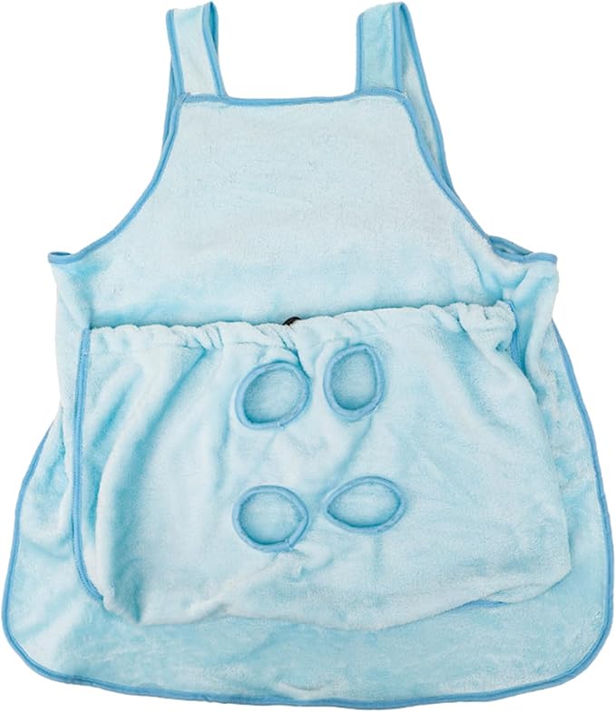 Cats Holding Carriers Velvets Aprons Slings Accompany Bag Indoor Use Smock with Pocket Cats for Nail Cutting
