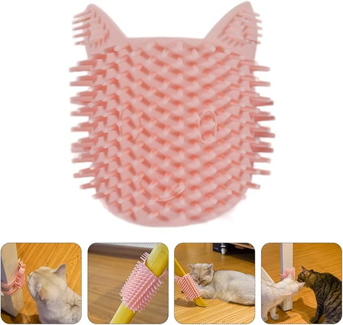 Massaging Self-Cleaning Slicker Grooming Brush for Cats - Pet Corner Beauty and Supply Tool