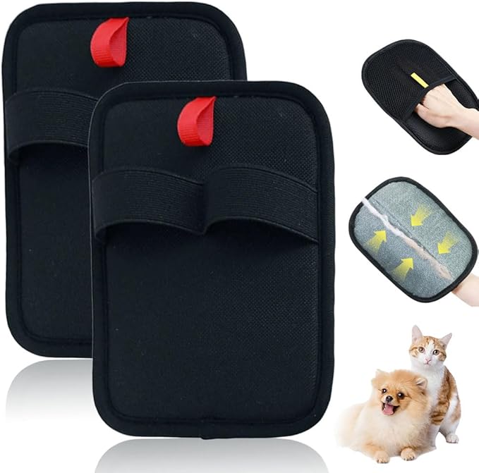 Electrostatic Gloves Pet Hair Removal, 2026 New Pet Hair Remover Glove, Washable Reusable Dogs Cats Hair Gloves (#C, 2pcs)