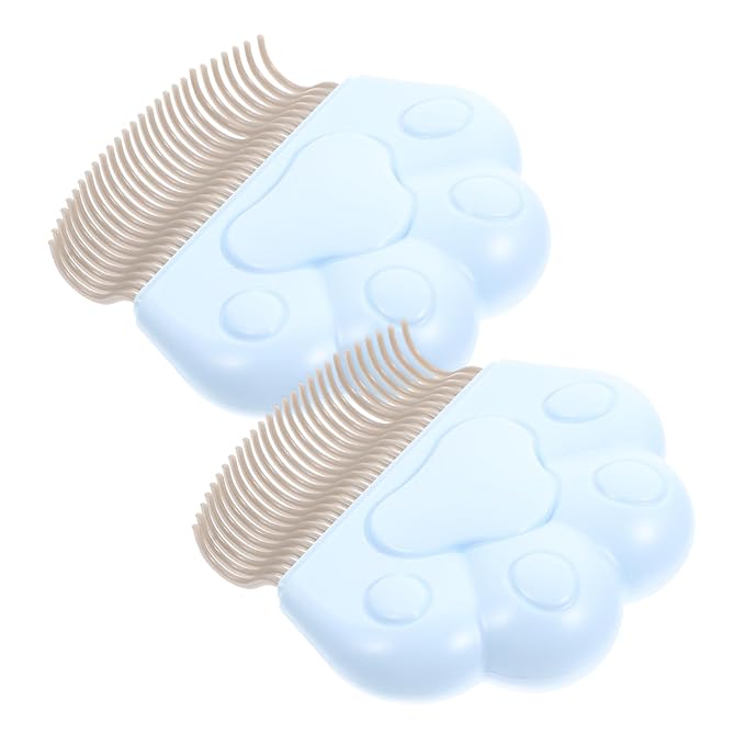 BESPORTBLE 2Pcs Feline Combs PET Grooming Brushes for Cats and Dogs Effective Hair Removal Tool Indoor Cat Comb for Loose Fur and Mats