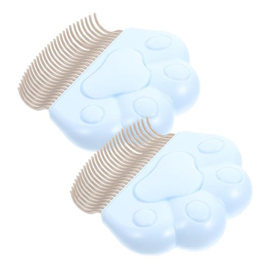 BESPORTBLE 2Pcs Feline Combs PET Grooming Brushes for Cats and Dogs Effective Hair Removal Tool Indoor Cat Comb for Loose Fur and Mats