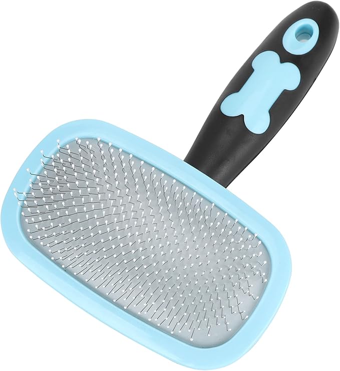 Cat Hair Brush, Dog Brush Cat Dog Hair Removal Comb Pet Grooming Tool 360 Degree Rotation Deshedding Brushes For Indoor For Pets with Long or Short (With a little blue)