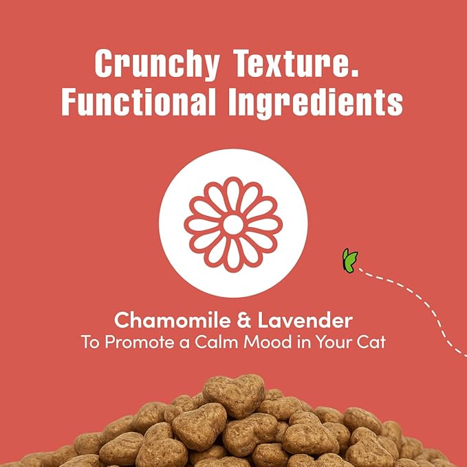 Get Naked Cat Calming Treats | Crunchy Salmon & Cheese Flavor | Feline Anxiety Relief & Stress Control | Grain-Free Cat Calming Product | Made in USA 2.5 oz