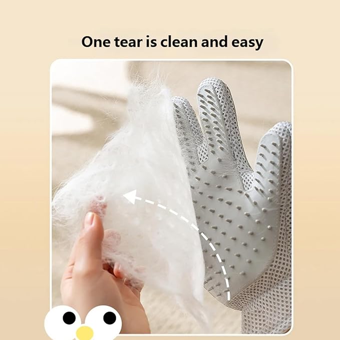 Double Sided Silicone Pet Grooming Glove for Efficient Hair Removal and Relaxing Massage on Cats and Dogs Cats Brush