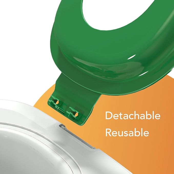 Cat Toilet Training Kit, Detachable Design for Easy Cleaning Reusable Removable Pet Toilet Trainer Seat Universal Reusable Environmentally Friendly Cat Toilets Trainer for Pet (Green)