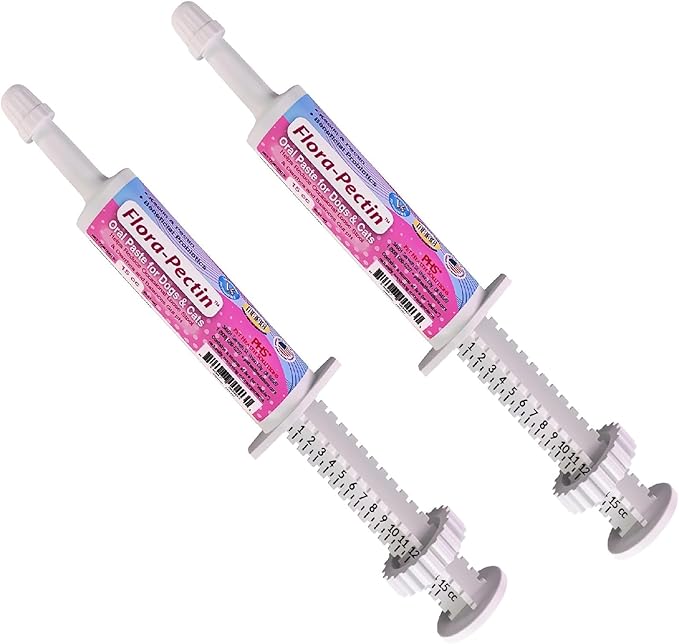 Oral Paste for Dogs & Cats-Helps Reduce Occasional Loose Stool & Diarrhea, Balance Gut pH, Support Normal Digestion & Intestinal Flora-Fast Acting (15 CC - Tasty Chicken Flavor) - 2 Pack