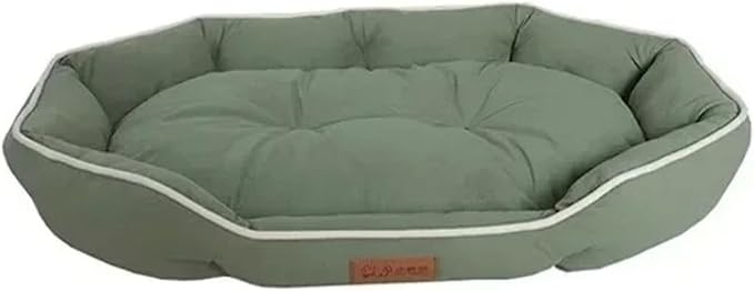 Winter Dog Sofa Big Bed Pets Dogs Accessories Small Breeds Accessory Bedding Pet Supplies Cushions Mat Bad Blanket Cushion (Green,L 70x50cm)