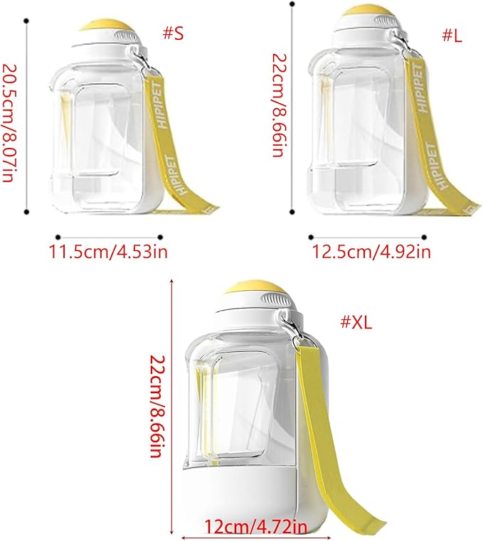 Portable Pet Water Food Feeding Bottles Large Capacity Dog Bottle Travel Food Container Drink Dog Supply Pet