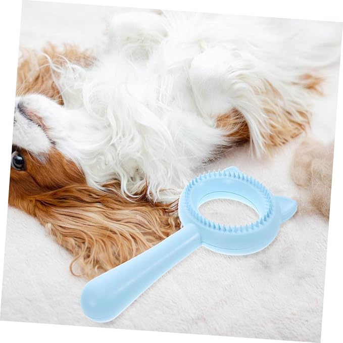 TOYANDONA 2PCS Double-Sided PET Grooming Brush Cat Ear Design PET Hair Removal Comb for Dogs and Cats Multi-Functional Deshedding Tool for Long and Short Hair