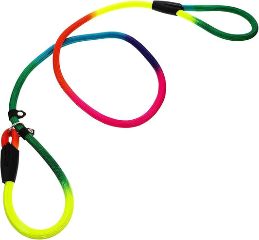 Balacoo Colorful Nylon Dog Leash Adjustable Walking Strap for Medium Small Dogs Outdoor Pet Supply Sturdy Pulling Rope