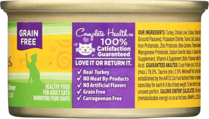 Wellness Turkey Cat Can 12/3Oz