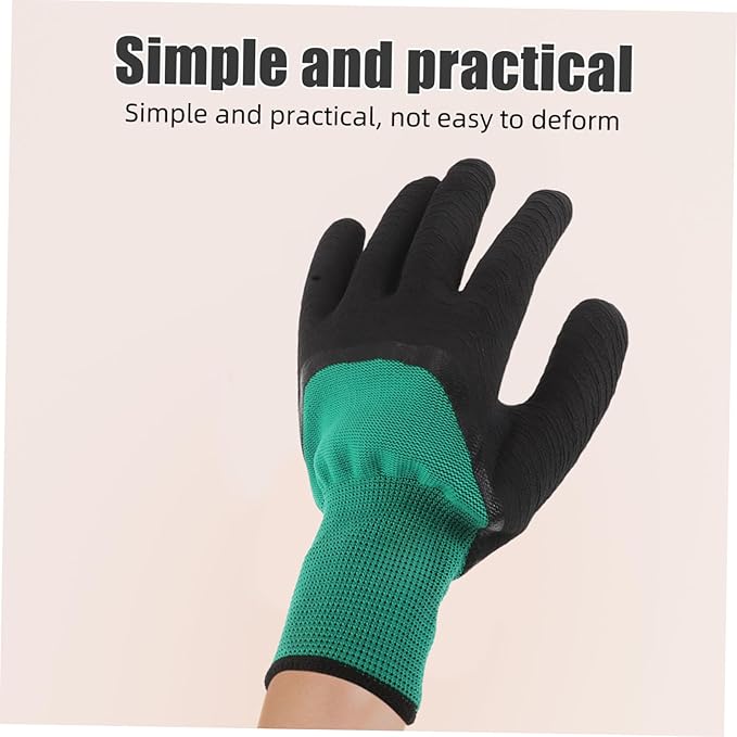 Mipcase 2 Pairs Pet Gloves Multipurpose Grooming Gloves Pet Handling Gloves Animal Grabbing Gloves Cat Grooming Protection Gloves for Wild Animals Animal Gloves Cloth Black