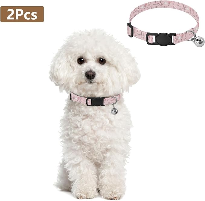 Dog Collar Hot Air Balloon Cloud Pattern Small Dog Collars Comfortable Puppy Collar Cat Pet Collar for Dogs Cats Pets Supplies 2 Pack