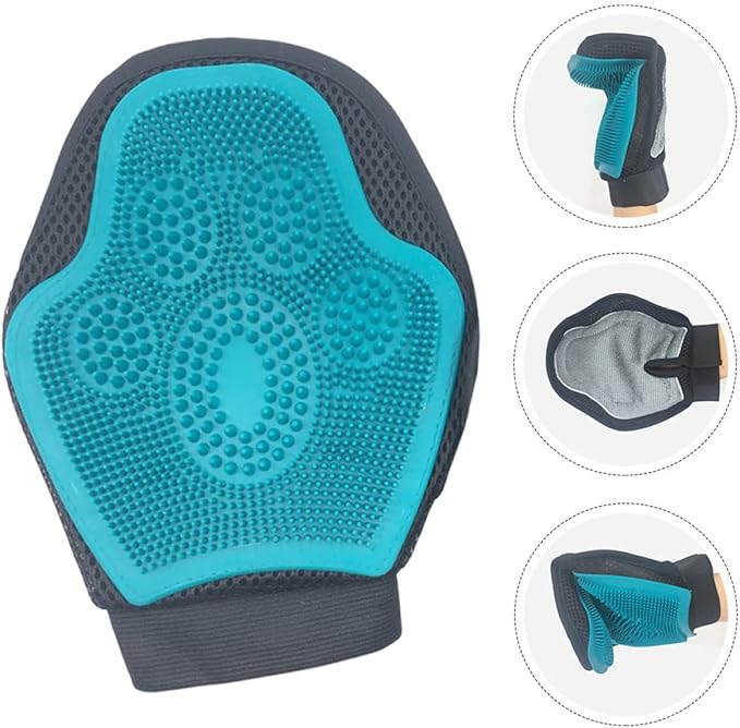 Yardwe Pet Grooming Glove Brush Double-Sided Cleaning Massage Glove for Cats Dogs Safe Hair Removal Bathing Tool Comfortable Essential