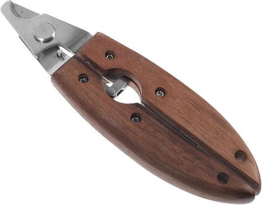 VICASKY Professional PET Nail Clipper Ergonomic Wooden Handle Stainless Steel Dog and Cat Nail Trimmer for Small Animals Safe and Convenient Grooming Tool