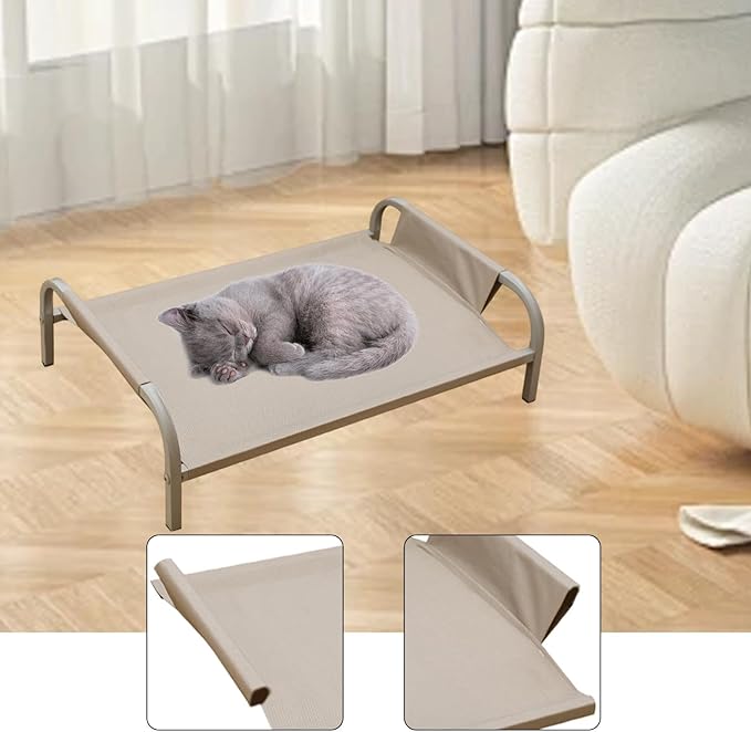 Bed Cover Pet Supplies High Resistant for Home Removable Portable Replace Part Easy to Install, Gray L