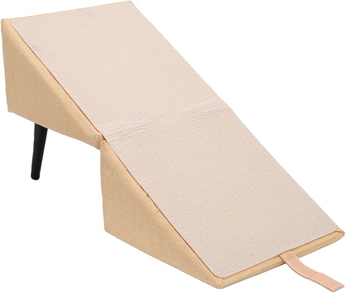 Pssopp Cat Ramp Pet Ramp, Foldable Non Slip Balanced Wide Walking Space Dog Stair for Small Dog Cat Get On Bed Car Training Supplies