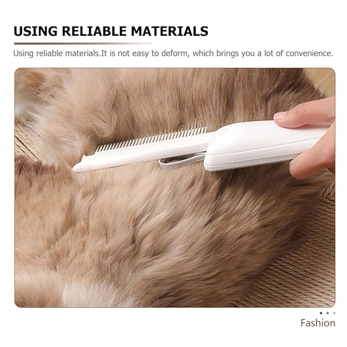 Abaodam Dog Grooming Comb 3-in-1 Foldable Pet Hair Comb for Dogs and Cats, Wear-resistant Fine Teeth Detangling Brush, Compact Portable Pet Grooming Supplies for Indoor Use
