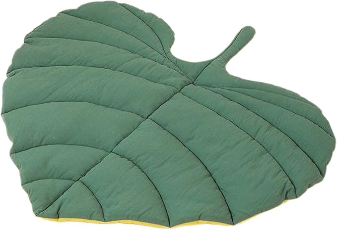 Dog Mat Pet Sleeping Mat Comfortable Soft,Supplies,Large,Decoration Pet Pad Dog Bed Mat for Small Medium Dog Kitten, Heart Shaped Leaf