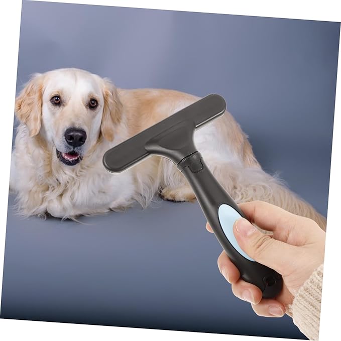BESPORTBLE Stainless Steel Pet Comb Brush Double Rows Slicker for Dog Cat Grooming Undercoat Rake for Curly Hair